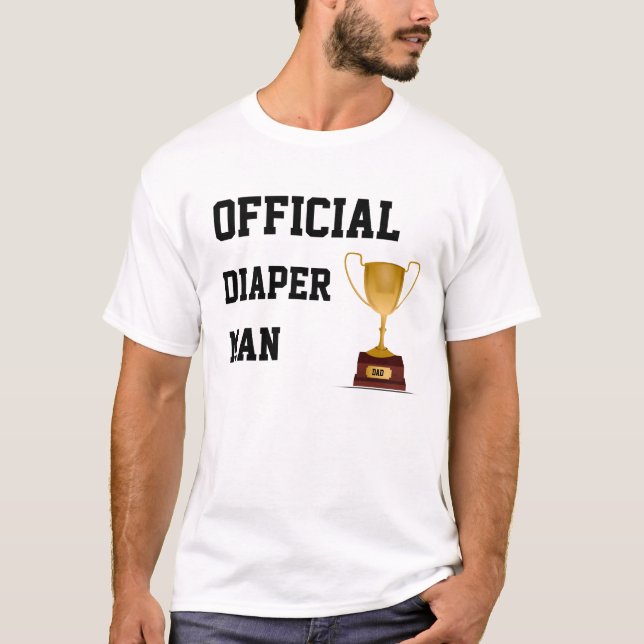 Nueva camiseta del papá del hombre oficial del (Anverso)