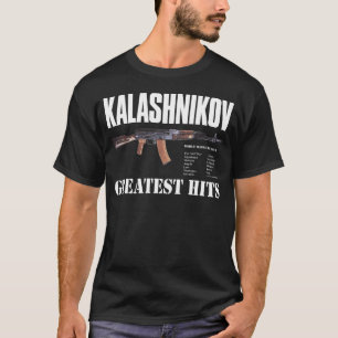 NUEVA CAMISETA NEGRA RARA DEL ARMA DE AK-47 DEL
