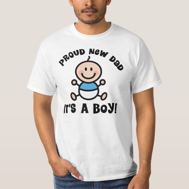 Nueva camiseta orgullosa del papá (bebé) (Anverso)