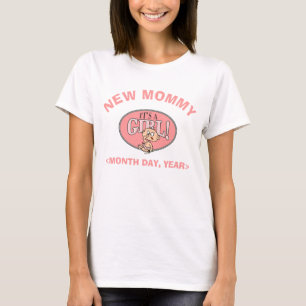 Nueva camiseta personalizada de la niña de la mam