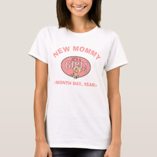 Nueva camiseta personalizada de la niña de la mamá