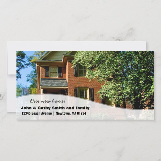 ¡Nueva casa! Cambio de tarjetas de fotos de Person (Anverso)