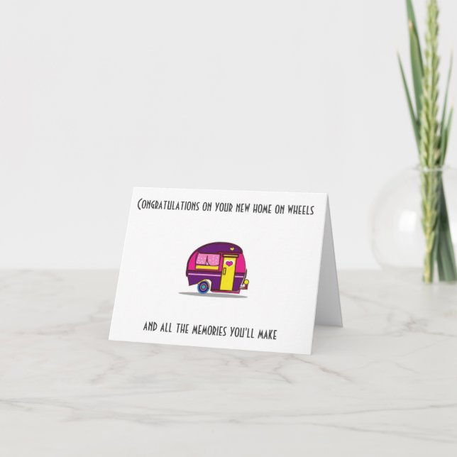 ****NUEVA CASA DE RUEDAS*** TARJETA DE FELICITACIO (Anverso)