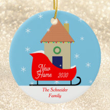 Nueva Casa en el Ornamento de Sleigh