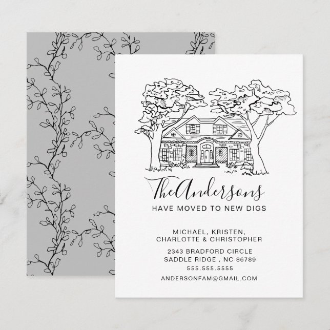 Nueva Casa | Invitación móvil (Anverso / Reverso)