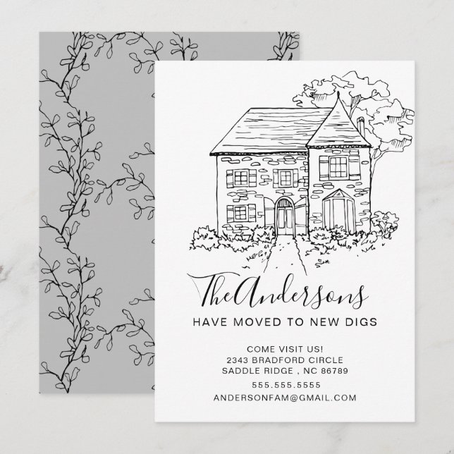 Nueva Casa | Invitación móvil (Anverso / Reverso)