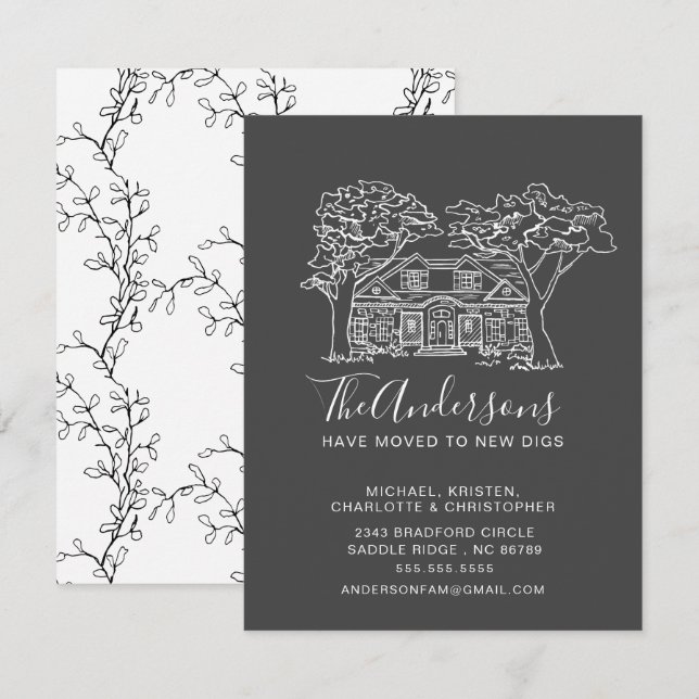 Nueva Casa | Invitación móvil (Anverso / Reverso)