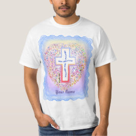 Nueva Creación de camiseta cristiana cruzada