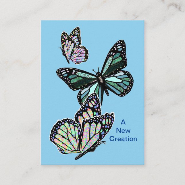 Nueva creación en la tarjeta de oración de Cristo (Anverso)