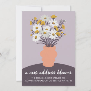 Nueva dirección Blooms Invitación en movimiento Bo
