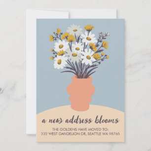 Nueva dirección Blooms Invitación en movimiento Bo