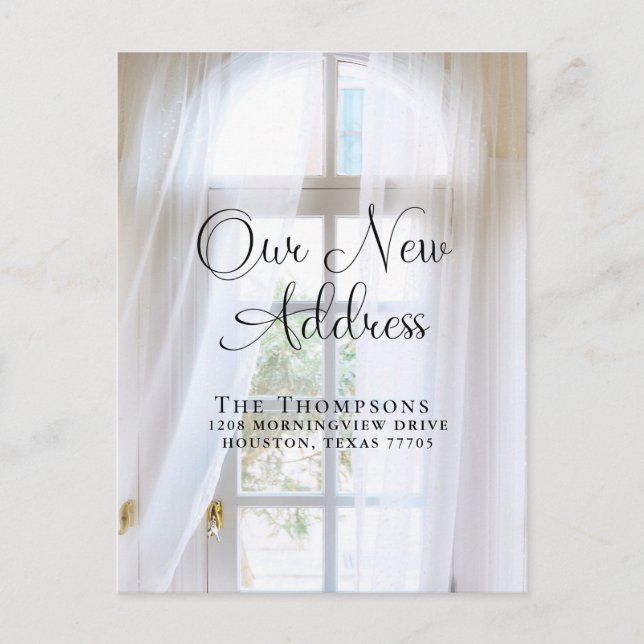 Nueva dirección de Invitación móvil elegante (Anverso)