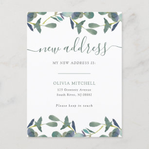 Nueva dirección   Escudo Eucalyptus Invitación móv