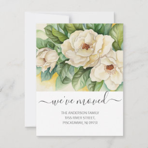 Nueva dirección floral Magnolia Invitación en movi