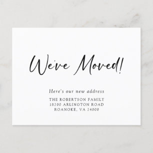 Nueva dirección Invitación de movimiento de caligr