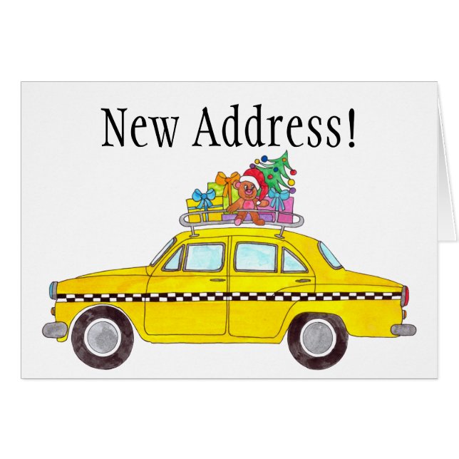 Nueva dirección: Navidades de taxi amarillo (Anverso (Horizontal))