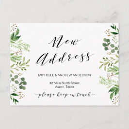 Nueva dirección, verde nueva Invitación de movimie