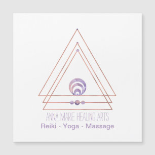 Nueva era espiritual y tarjeta magnética metafísic