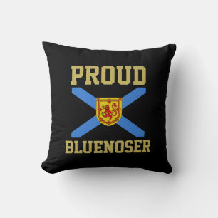 Nueva Escocia Orgullosa almohada de bandera azul