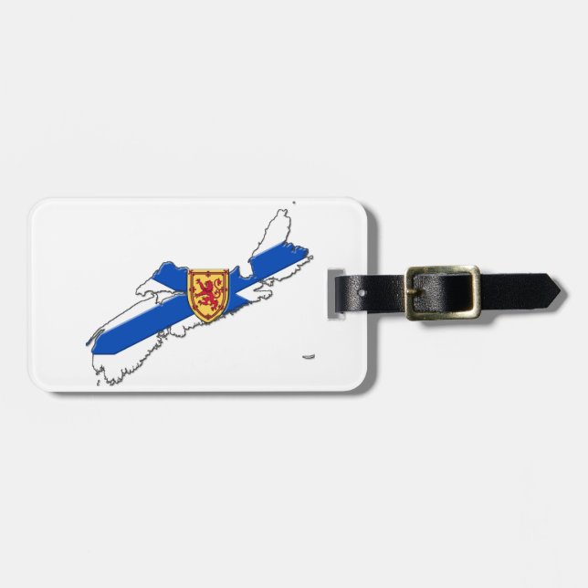 Nueva Escocia personalizó la etiqueta del viaje, (Frente Horizontal)
