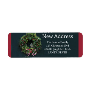 Nueva etiqueta del día de fiesta de la guirnalda