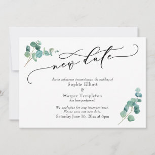 Nueva fecha Eucalyptus posponía la Invitación Boda