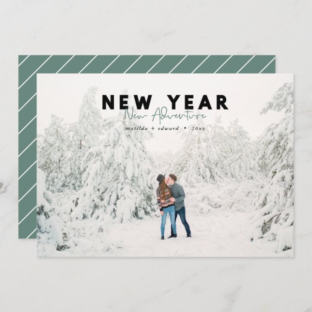 Nueva foto de aventuras de Año Nuevo (Anverso / Reverso)