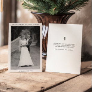 Nueva foto de boda de Navidad del Sr. y la Sra. po