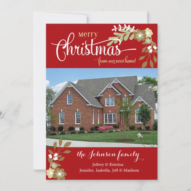 Nueva foto del personalizado de Navidad Home-Merry (Anverso)