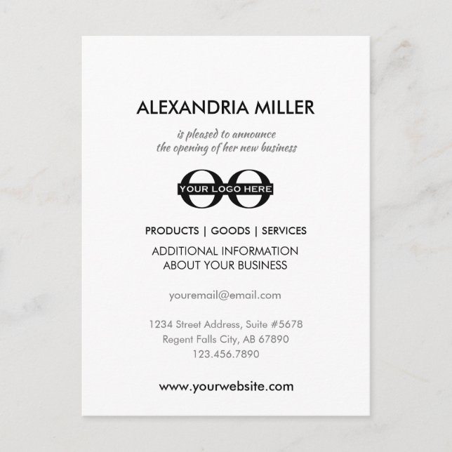 Nueva Invitación comercial (Anverso)