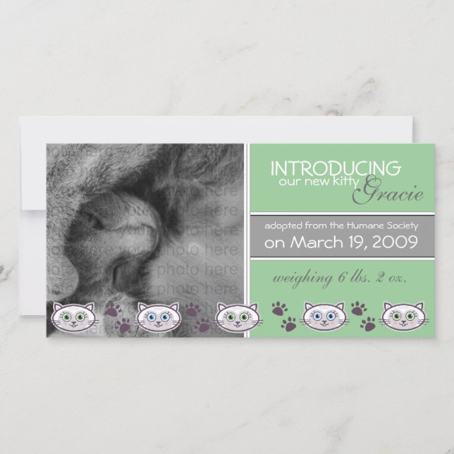 Nueva Invitación de Adopción Mascota (Anverso)