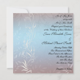 Nueva invitación de boda azul