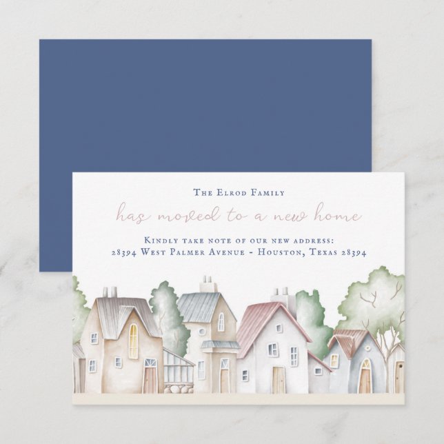 Nueva Invitación de desplazamiento de casa (Anverso / Reverso)