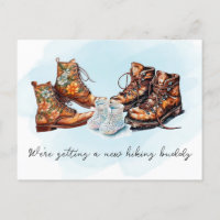 Nueva Invitación de Embarazo de Buda de Senderismo