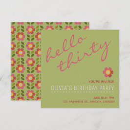 Nueva Invitación de Fiesta de Cumpleaños | Tarjeta