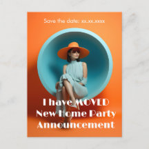 Nueva Invitación de Fiesta de dirección residencia