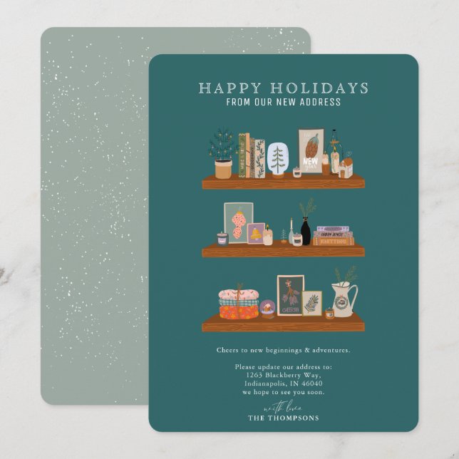 Nueva Invitación de Moving Green Shelf (Anverso / Reverso)