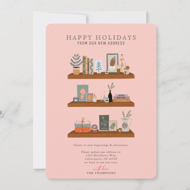 Nueva Invitación de Moving Shelf Salmon (Anverso)