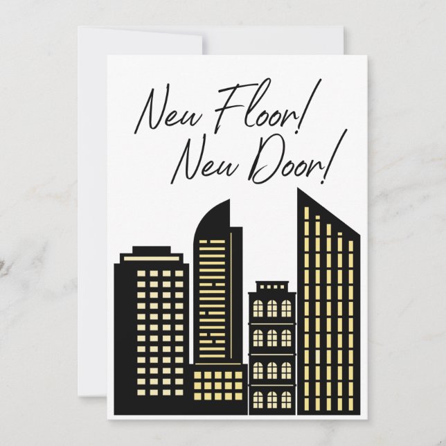 Nueva Invitación de nuevo apartamento en la planta (Anverso)