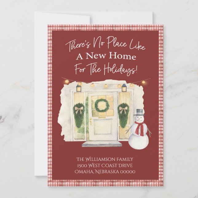 Nueva Invitación de vacaciones móviles de direcció (Anverso)