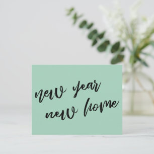 Nueva Invitación del Hogar Verde Luz Casual Año Nu