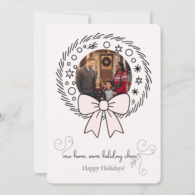 Nueva Invitación móvil de vacaciones en casa de Wr (Anverso)