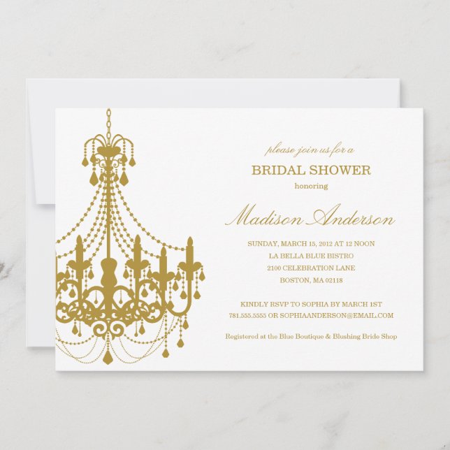 NUEVA INVITACIÓN NUPCIAL DE LA DUCHA DE LA (Anverso)