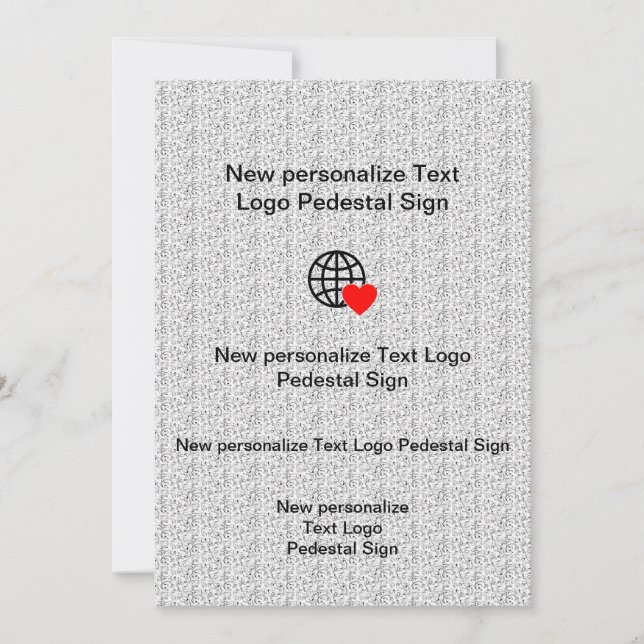Nueva invitación plana personaliza la tuya (Anverso)