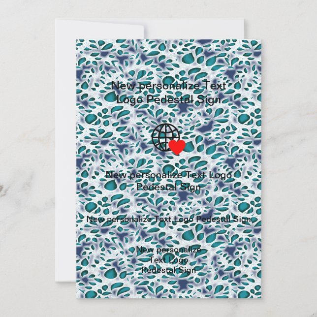 Nueva invitación plana personaliza la tuya (Anverso)