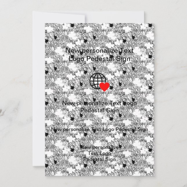 Nueva invitación plana personaliza la tuya (Anverso)