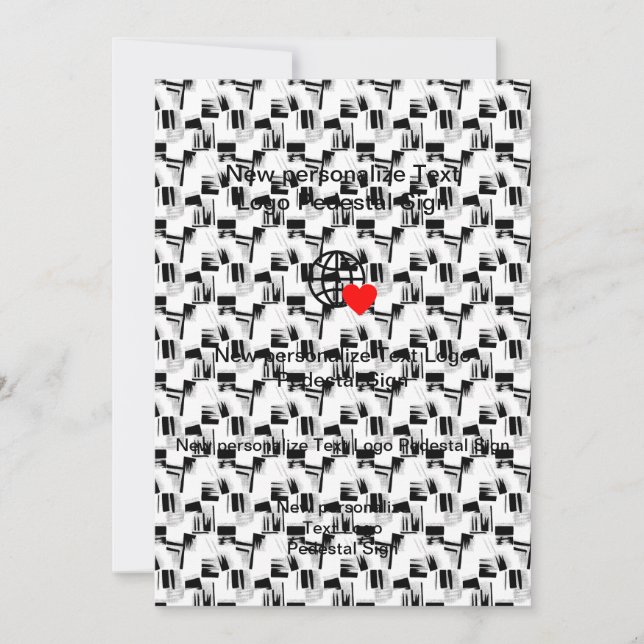 Nueva invitación plana personaliza la tuya (Anverso)