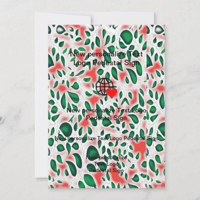 Nueva invitación plana personaliza la tuya (Anverso)