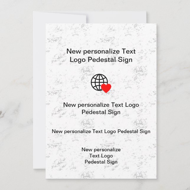 Nueva invitación plana personaliza la tuya (Anverso)