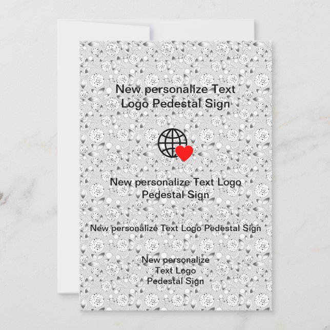 Nueva invitación plana personaliza la tuya (Anverso)